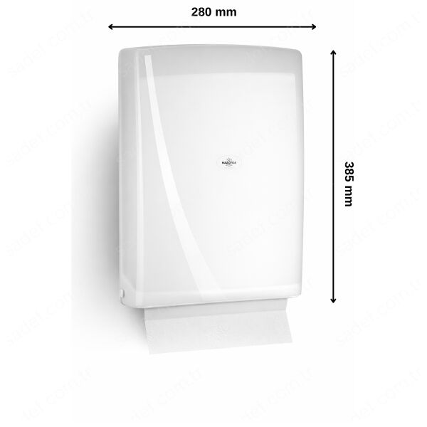 RULOPAK MODERN Z KATLI HAVLU DİSPENSERİ 400'LÜ (BEYAZ)