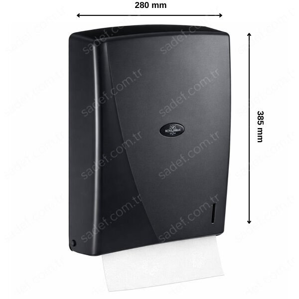 RULOPAK MODERN Z KATLI HAVLU DİSPENSERİ 400'LÜ (SİYAH)