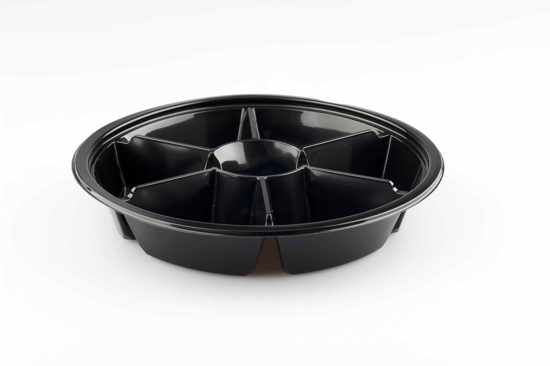 L-450-S LİMERA YUVARLAK 7 BÖLMELİ KAP SİYAH 33 GR 400 ADET