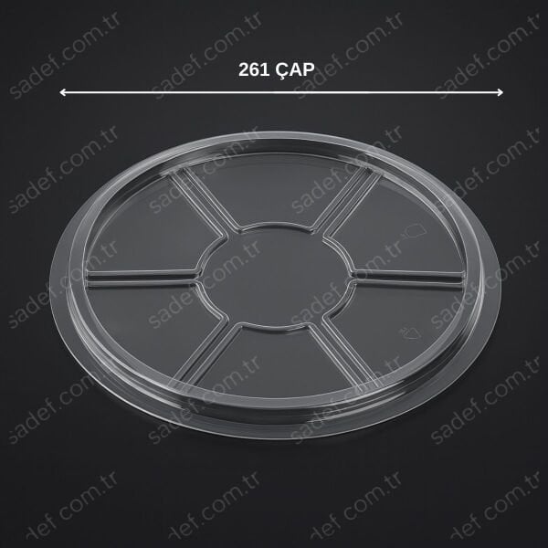 L-455 LİMERA YUVARLAK 7 BÖLMELİ KAPAK 19,5 GR 400 ADET