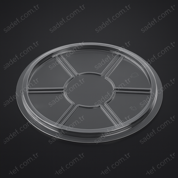 L-455 LİMERA PET YUVARLAK 7 BÖLMELİ KAPAK 19,5 GR 400 ADET