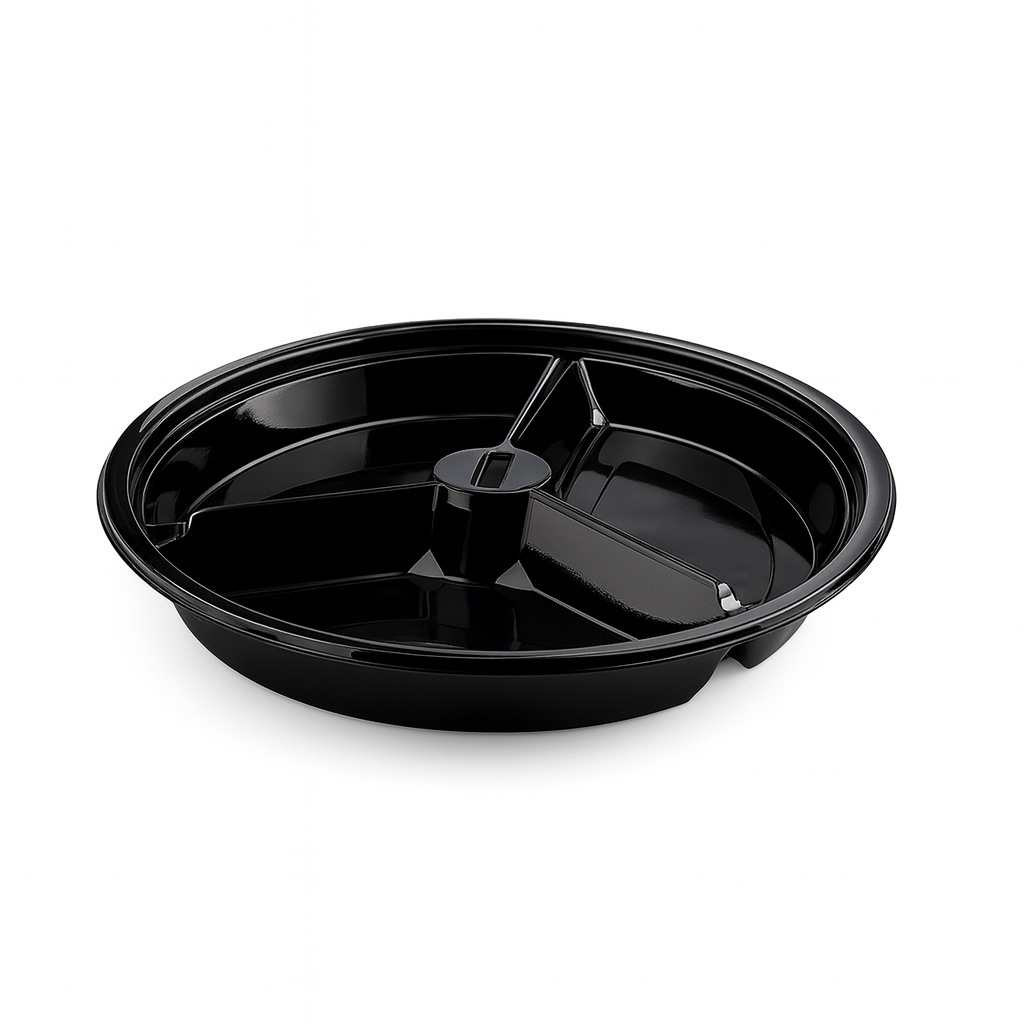 L-453-S LİMERA YUVARLAK 3 BÖLMELİ KAP SİYAH 28,7 GR 400 ADET