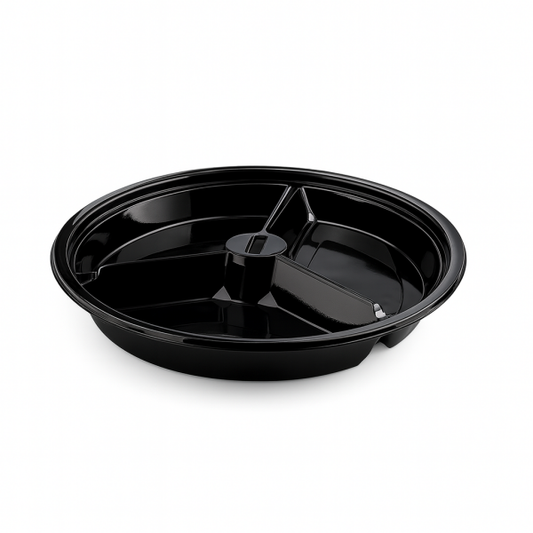 L-453-S LİMERA YUVARLAK 3 BÖLMELİ KAP SİYAH 28,7 GR 400 ADET