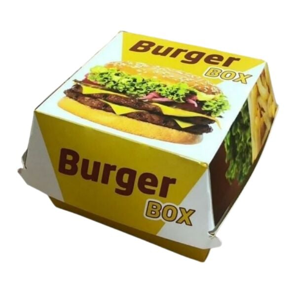 BASKILI HAMBURGER KUTUSU 9X9X7 ( KÜÇÜK BOY ) 500 ADET