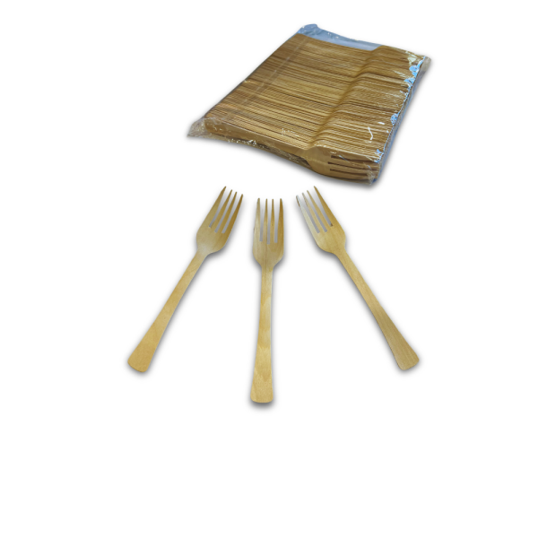 ORGANİK AHŞAP ÇATAL 16 CM 100 ADET