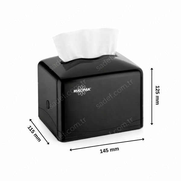 RULOPAK TEKÇEK MİNİ PEÇETE DİSPENSERİ (SİYAH)