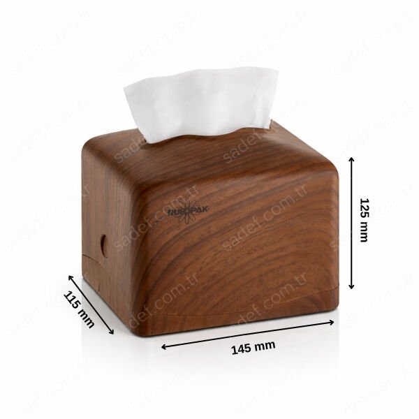 RULOPAK TEKÇEK MİNİ PEÇETE DİSPENSERİ (KOYU AHŞAP)