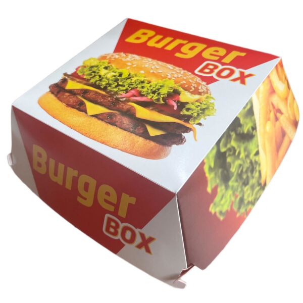 BASKILI HAMBURGER KUTUSU 14X14X9 ( BÜYÜK BOY ) 300 ADET