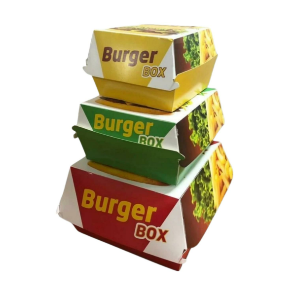 BASKILI HAMBURGER KUTUSU 14X14X9 ( BÜYÜK BOY ) 300 ADET