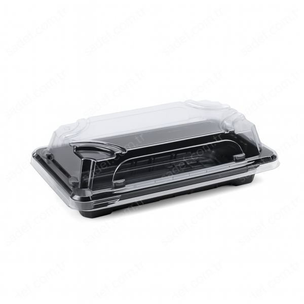 L-ST1 LİMERA PET SUSHI KABI ( 160X91 MM ) GÖVDE + KAPAK 12,7 GR 400 ADET