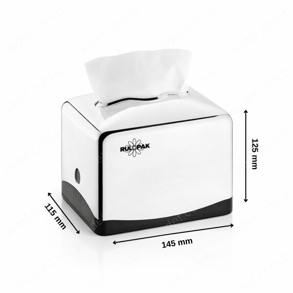 RULOPAK TEKÇEK MİNİ PEÇETE DİSPENSERİ (KROM)