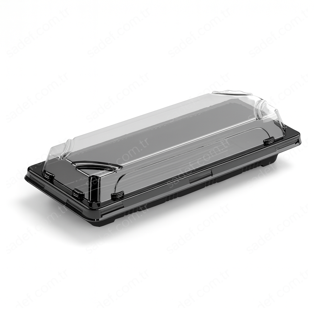 L-ST2 LİMERA PET SUSHI KABI ( 218X90 MM ) GÖVDE + KAPAK 18,6 GR 400 ADET