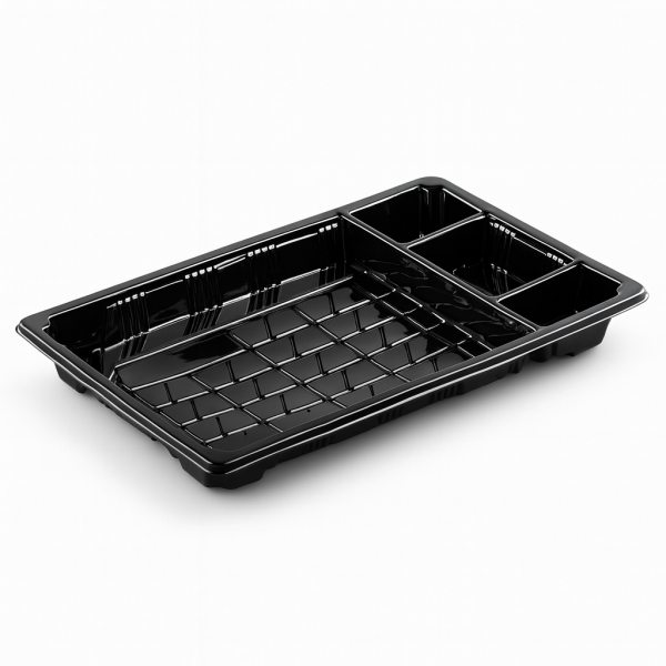 L-ST10 LİMERA SUŞİ (216X136) 4 BÖLMELİ GÖVDE + KAPAK 35 GR 300 ADET