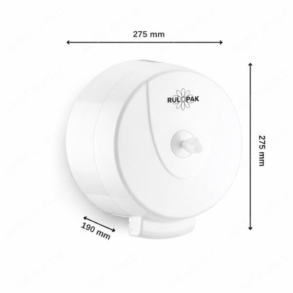 RULOPAK CİMRİ  TUVALET KAĞIDI DİSPENSERİ (BEYAZ)