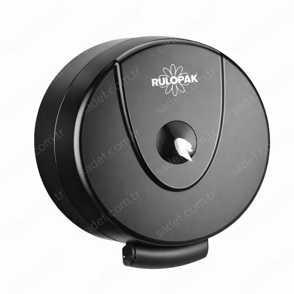 RULOPAK CİMRİ  TUVALET KAĞIDI DİSPENSERİ (SİYAH)