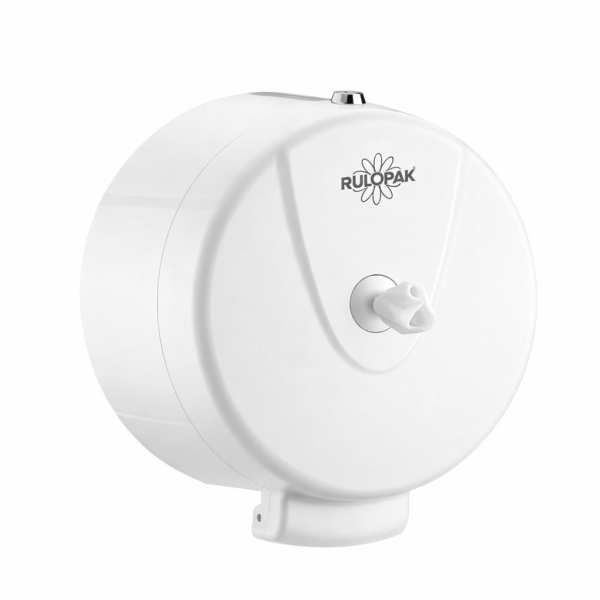 RULOPAK MİNİ CİMRİ  TUVALET KAĞIDI DİSPENSERİ (BEYAZ)