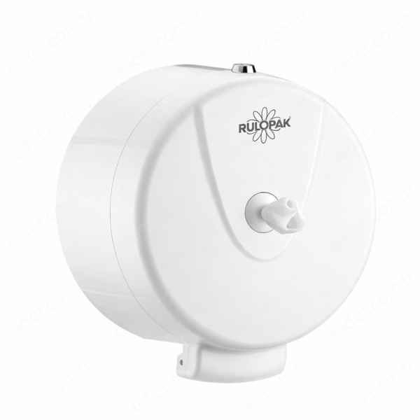 RULOPAK MİNİ CİMRİ  TUVALET KAĞIDI DİSPENSERİ (BEYAZ)