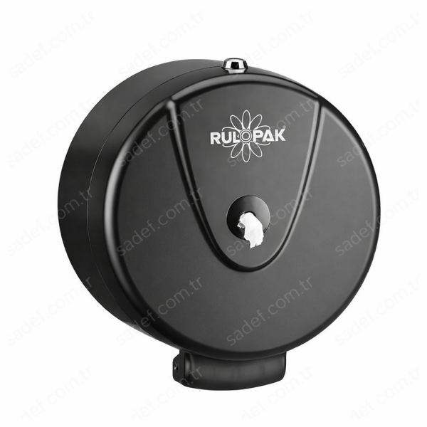 RULOPAK MİNİ CİMRİ  TUVALET KAĞIDI DİSPENSERİ (SİYAH)