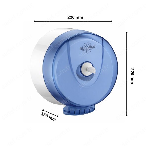 RULOPAK MİNİ CİMRİ  TUVALET KAĞIDI DİSPENSERİ (T.MAVİ)