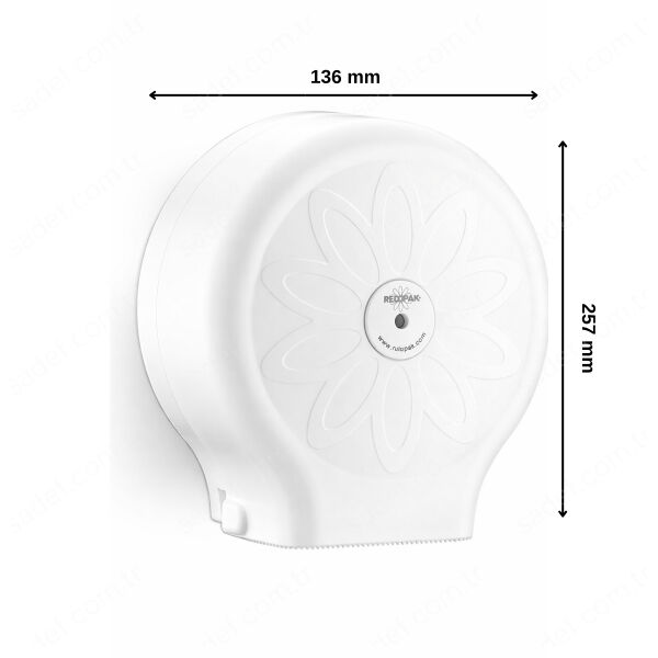 RULOPAK MİNİ JUMBO TUVALET KAĞIDI DİSPENSERİ (BEYAZ)