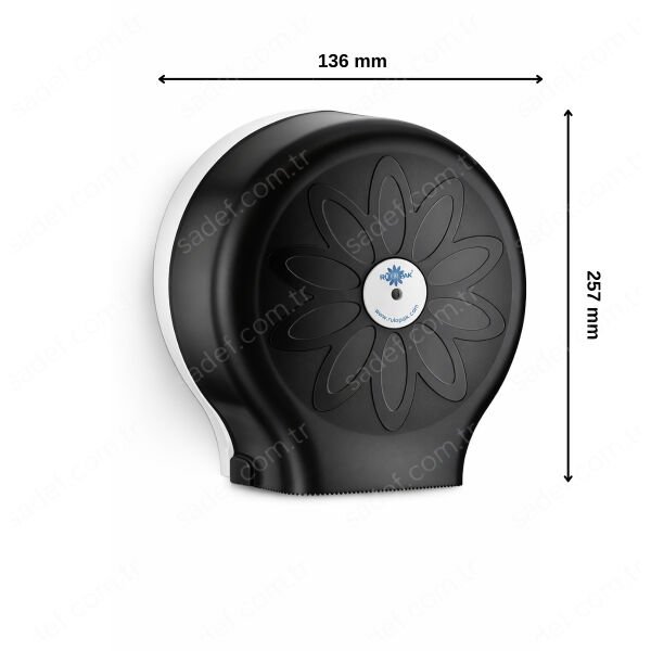 RULOPAK MİNİ JUMBO TUVALET KAĞIDI DİSPENSERİ (SİYAH)