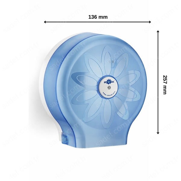 RULOPAK MİNİ JUMBO TUVALET KAĞIDI DİSPENSERİ (T.MAVİ)