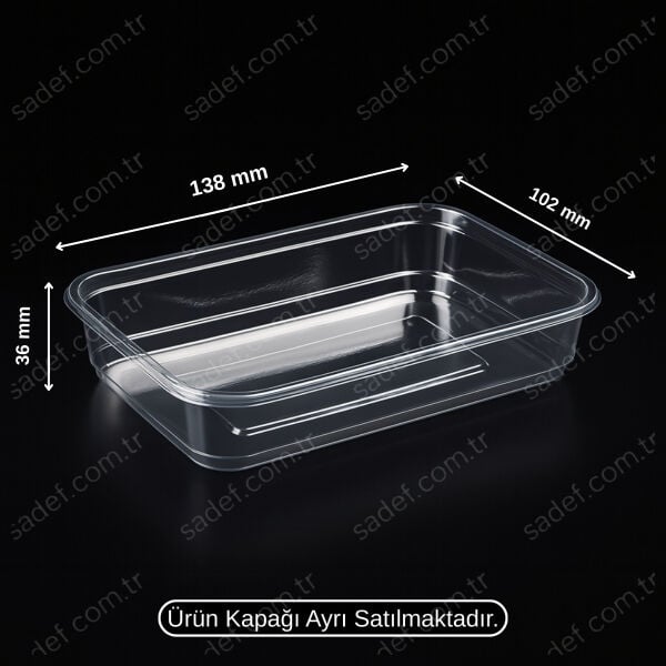 L-085 LİMERA PET KAPAKSIZ KURABİYE KABI 500 ML 16 GR 600 ADET