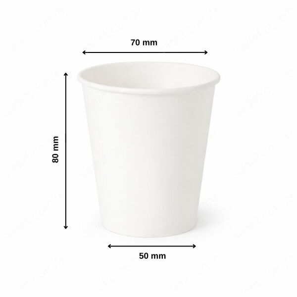 BEYAZ 7 OZ VENDING BASKISIZ KARTON BARDAK 3,6 GR 3000 ADET