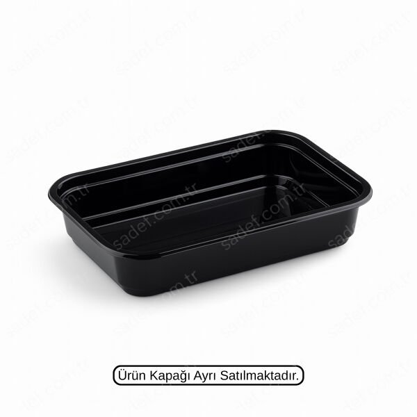 L-085-S LİMERA KAPAKSIZ KURABİYE KABI 500 CC SİYAH 16 GR 600 ADET