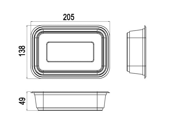 L-086 LİMERA KAPAKSIZ KURABİYE KABI 750 CC 20 GR 600 ADET
