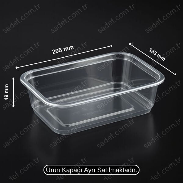 L-086 LİMERA PET KAPAKSIZ KURABİYE KABI 750 ML 20 GR 600 ADET