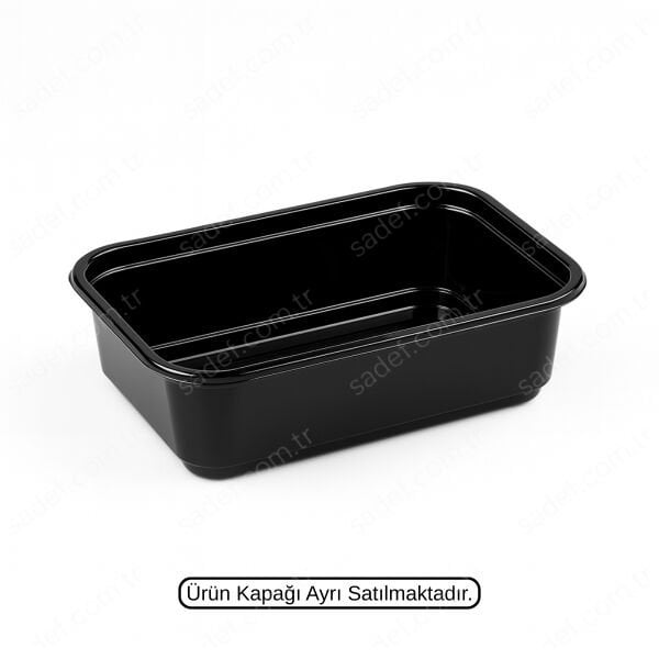 L-086-S LİMERA KAPAKSIZ KURABİYE KABI 750 CC SİYAH 20 GR 600 ADET