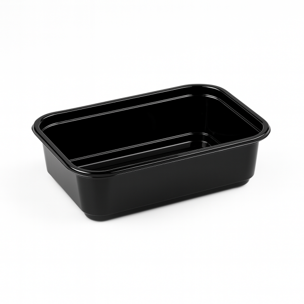 L-086-S LİMERA KAPAKSIZ KURABİYE KABI 750 CC SİYAH 20 GR 600 ADET