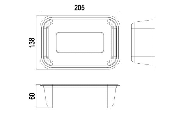 L-087 LİMERA KAPAKSIZ KURABİYE KABI 1000 CC 22,5 GR 600 ADET