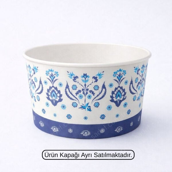 KAPAKSIZ ( CEK - METROSAN ) 16 OZ BASKILI KARTON ÇORBA KASE 100 ADET
