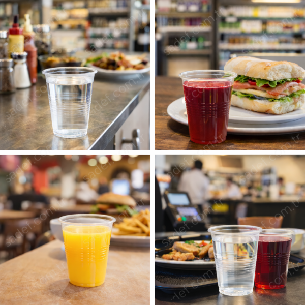 LİNDERA 180 CC PLASTİK BARDAK 1,1 GR ŞEFFAF 100 ADET