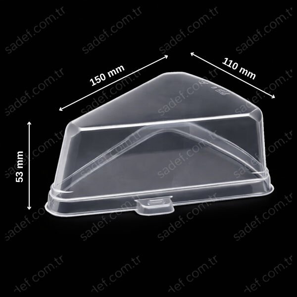 ÖZGE KAPAK ÜÇGEN PASTA ŞEFFAF 8,5 GR 200 ADET