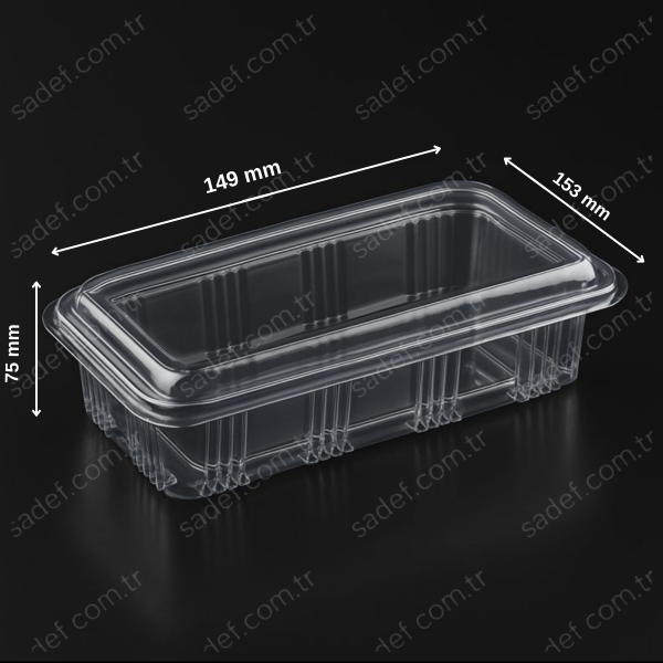 L-090 LİMERA KARE KURABİYE KABI 600 CC 18 GR 600 ADET