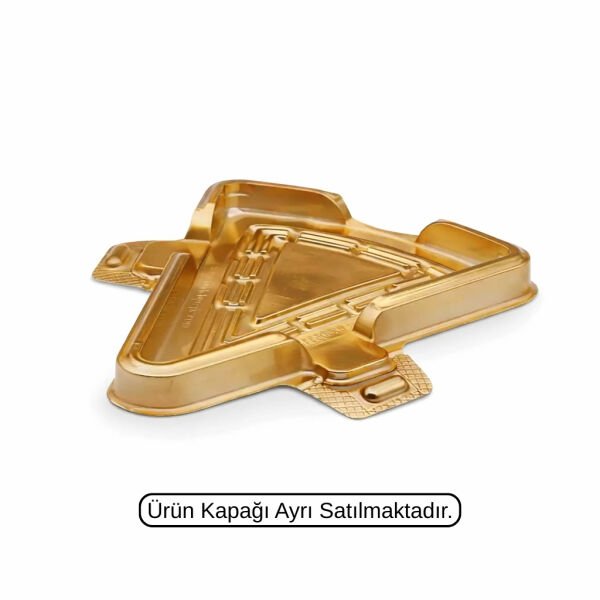 ÖZGE ÜÇGEN PASTA KAP GÖVDE 6,5 GR GOLD 200 ADET