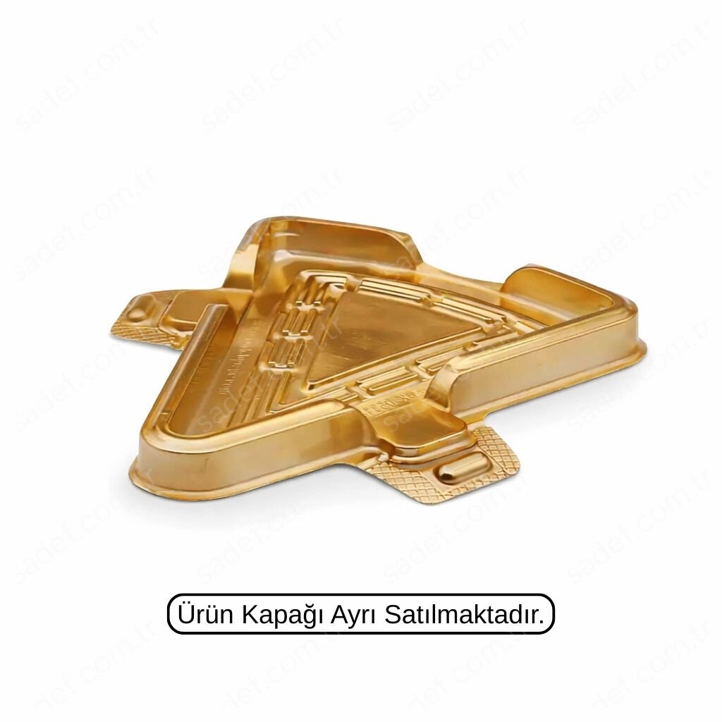 ÖZGE ÜÇGEN PASTA KAP GÖVDE 6,5 GR GOLD 200 ADET