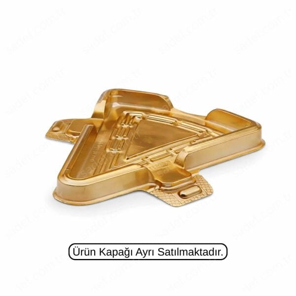 ÖZGE ÜÇGEN PASTA KAP GÖVDE 6,5 GR GOLD 200 ADET