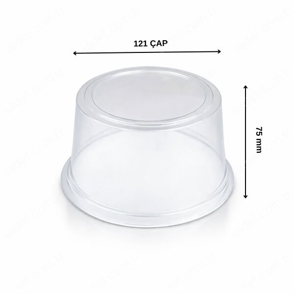 ÖZGE YAŞ PASTA ŞEFFAF KAPAK Ø132X75 14 GR 450 ADET