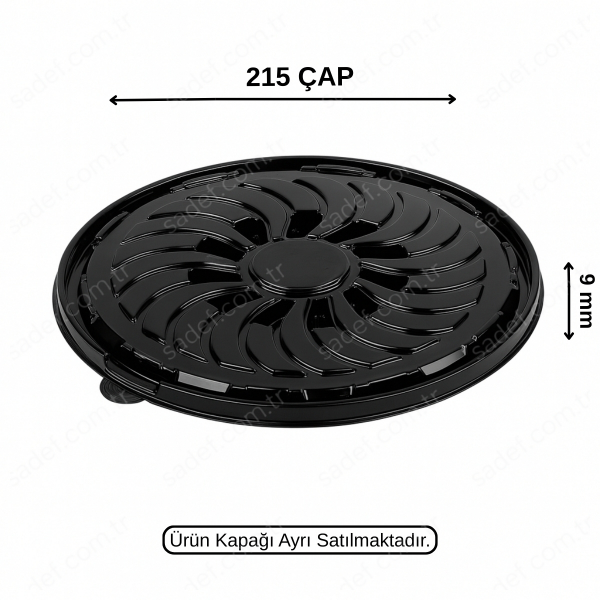 L-405 LİMERA Ø21 PET PASTA KABI SİYAH GÖVDE 21 GR 400 ADET