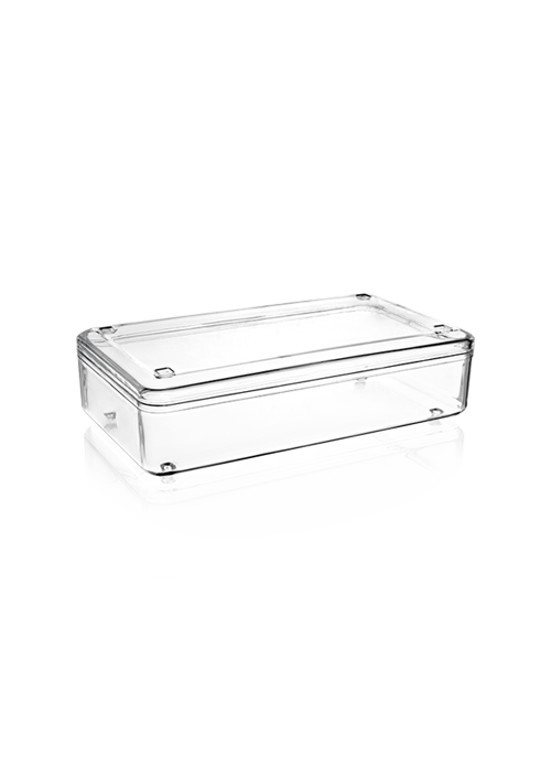 MAY272 KRİSTAL 1000 CC DİKDÖRTGEN KAPAKLI BÜYÜK BOY BAL KASE ŞEFFAF 120 ADET