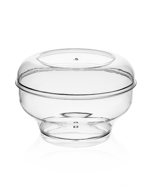 MAY305 KRİSTAL 220 CC  ROYAL PUDİNG KASE + KAPAK ŞEFFAF 450 ADET