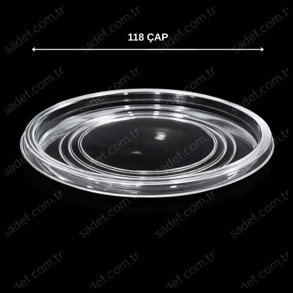 LK-231 DÜZ KAPAK PET MEZE Ø118 MM LİMERA 6 GR 100 ADET