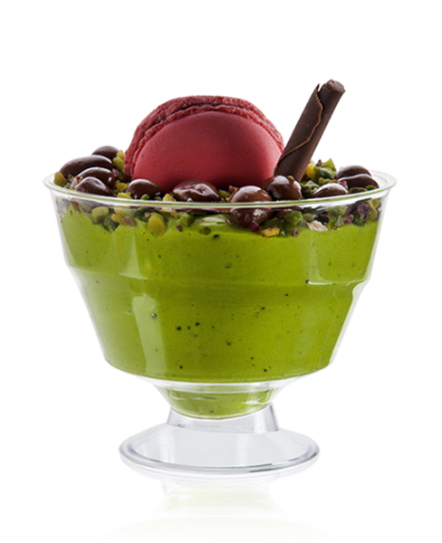 MAY312 KRİSTAL 220 CC AYAKLI KASE ŞEFFAF 500 ADET