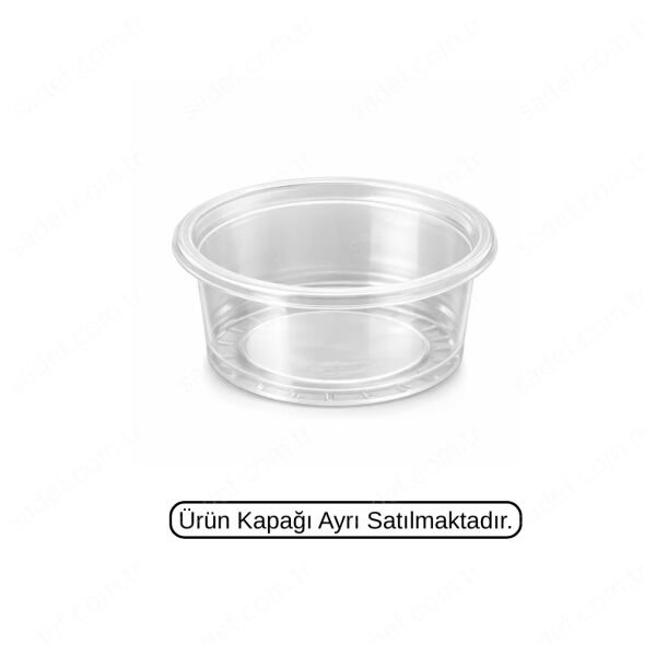 ÖZGE KAPAKSIZ 70 ÇAP 50 CC SOS KABI 2 GR ŞEFFAF 1000 ADET