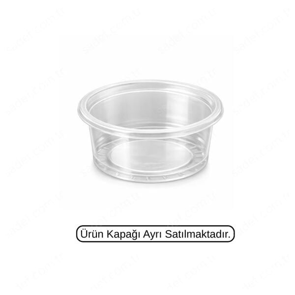 ÖZGE KAPAKSIZ 70 ÇAP 50 CC SOS KABI 2 GR ŞEFFAF 1000 ADET