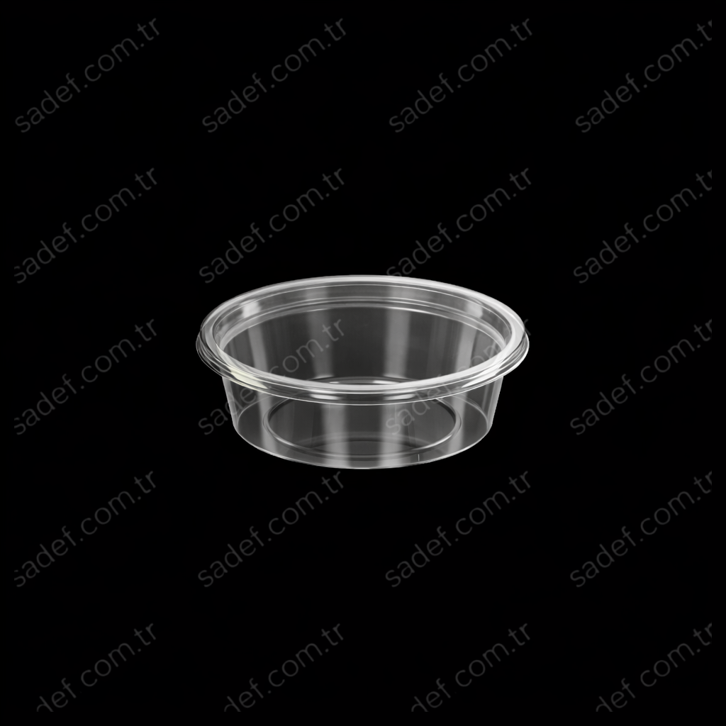DİPACK PET 50 CC SOS KABI 2,5 GR ŞEFFAF + KAPAK 1000 ADET